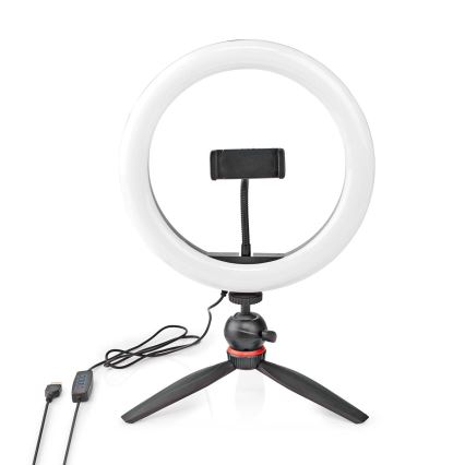 Lampada LED dimmerabile su treppiede con supporto per vlogging LED/6W/USB 2700-6700K