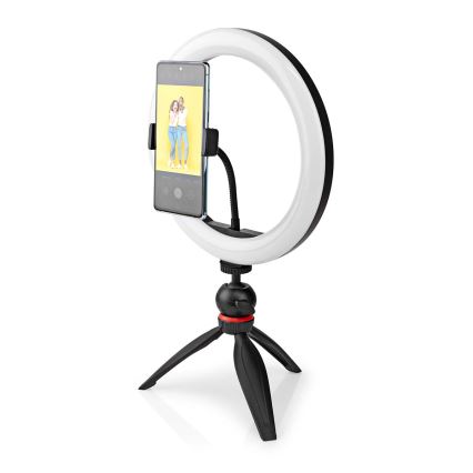 Lampada LED dimmerabile su treppiede con supporto per vlogging LED/6W/USB 2700-6700K