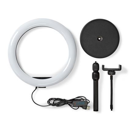 Lampada LED dimmerabile con supporto per vlogging LED/6W/USB 2700-6700K