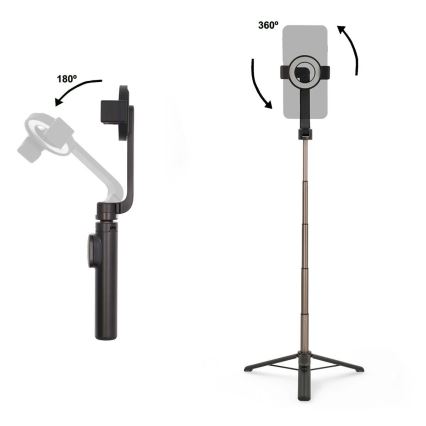Bastone selfie pieghevole magnetico 2 in 1 con supporto + telecomando