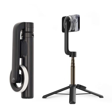 Bastone selfie pieghevole magnetico 2 in 1 con supporto + telecomando