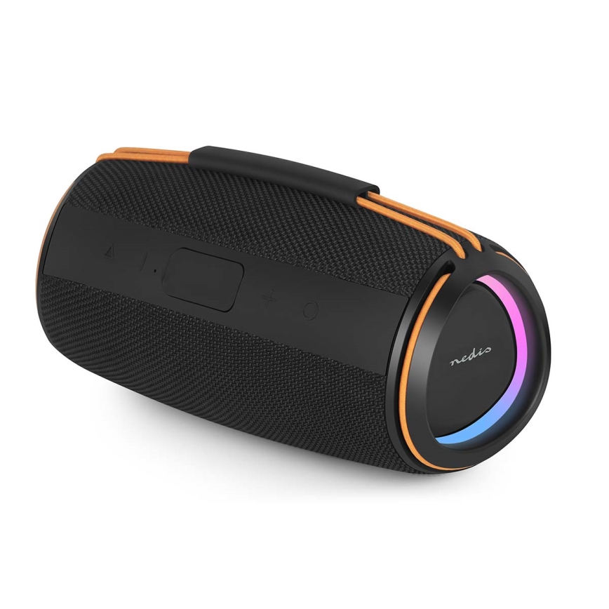 Altoparlante LED ricaricabile 60W/2000 mAh IPX4 nero