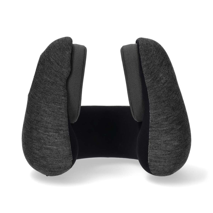 Cuscino da viaggio con auricolari wireless integrati 400 mAh grigio