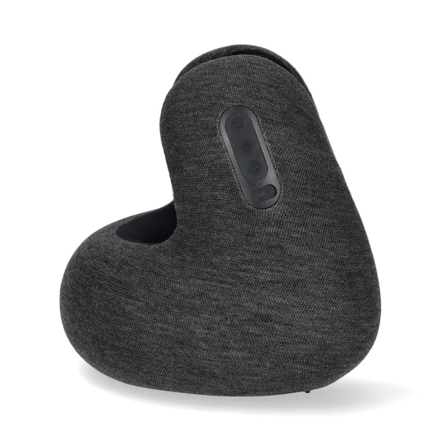Cuscino da viaggio con auricolari wireless integrati 400 mAh grigio