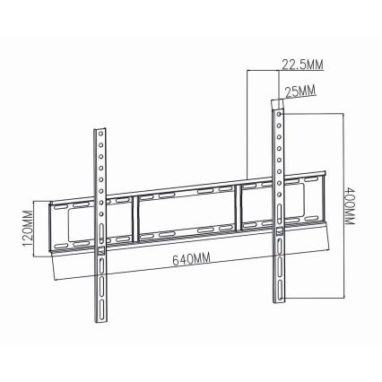 Supporto da parete per TV 37-70” max. 35 kg