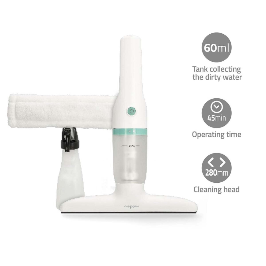 Aspiratore per finestre ricaricabile 12W/2200 mAh IPX4