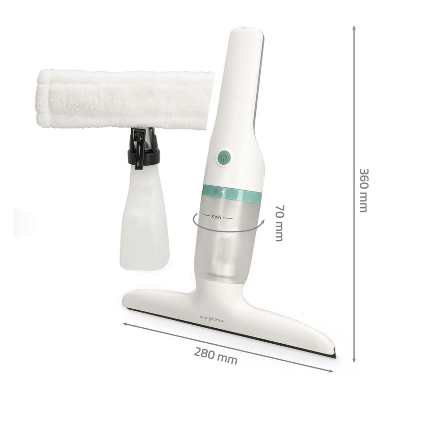 Aspiratore per finestre ricaricabile 12W/2200 mAh IPX4