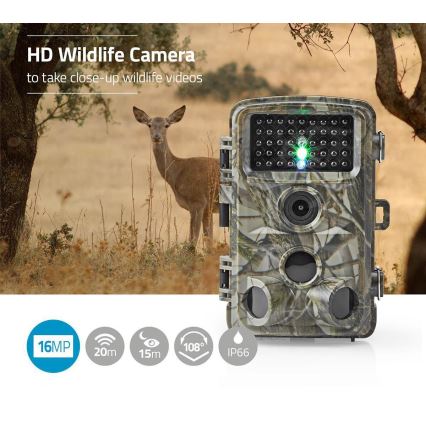 Trappola con telecamera con sensore 24MP Full HD 8xAA IP66