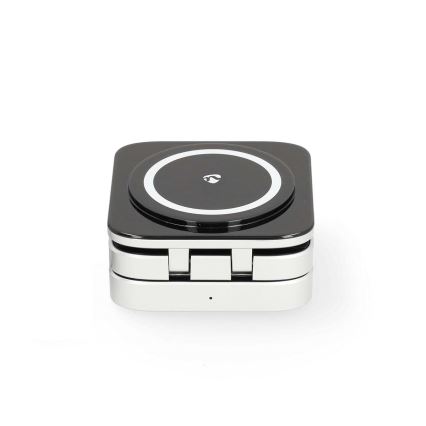 Caricabatteria senza fili 3in1 15W argento