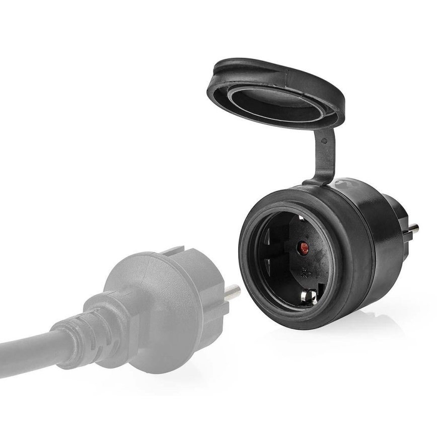 Presa intelligente 3680W/230V/Schuko Tipo F/16A Wi-Fi IP44 nera