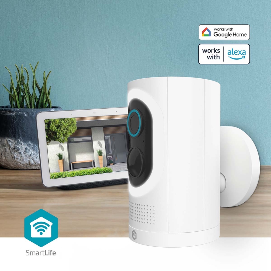 Telecamera intelligente 3MP Full HD 1296p 6700 mAh Wi-Fi Tuya IP65