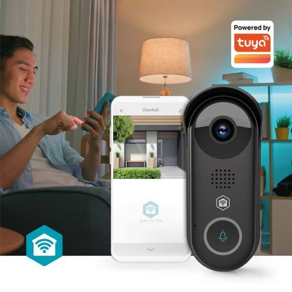 Campanello video intelligente con sensore di movimento SmartLife 5V Full HD 1080p IP54 Wi-Fi Tuya