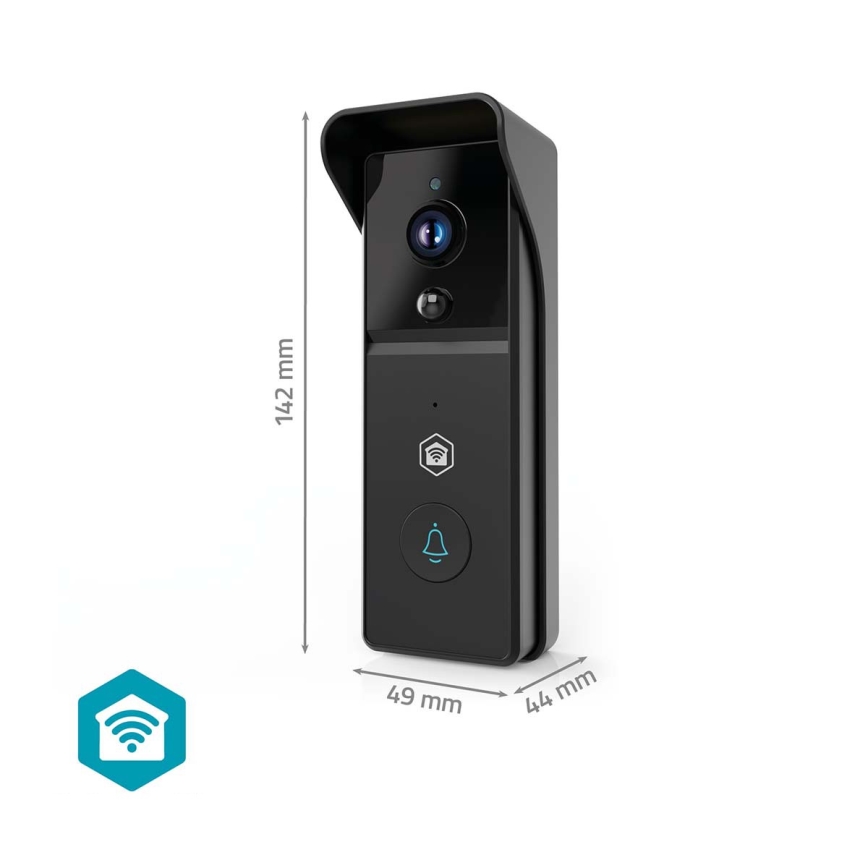 Campanello video con sensore di movimento SmartLife 4400 mAh Full HD 1296p IP44 Wi-Fi Tuya