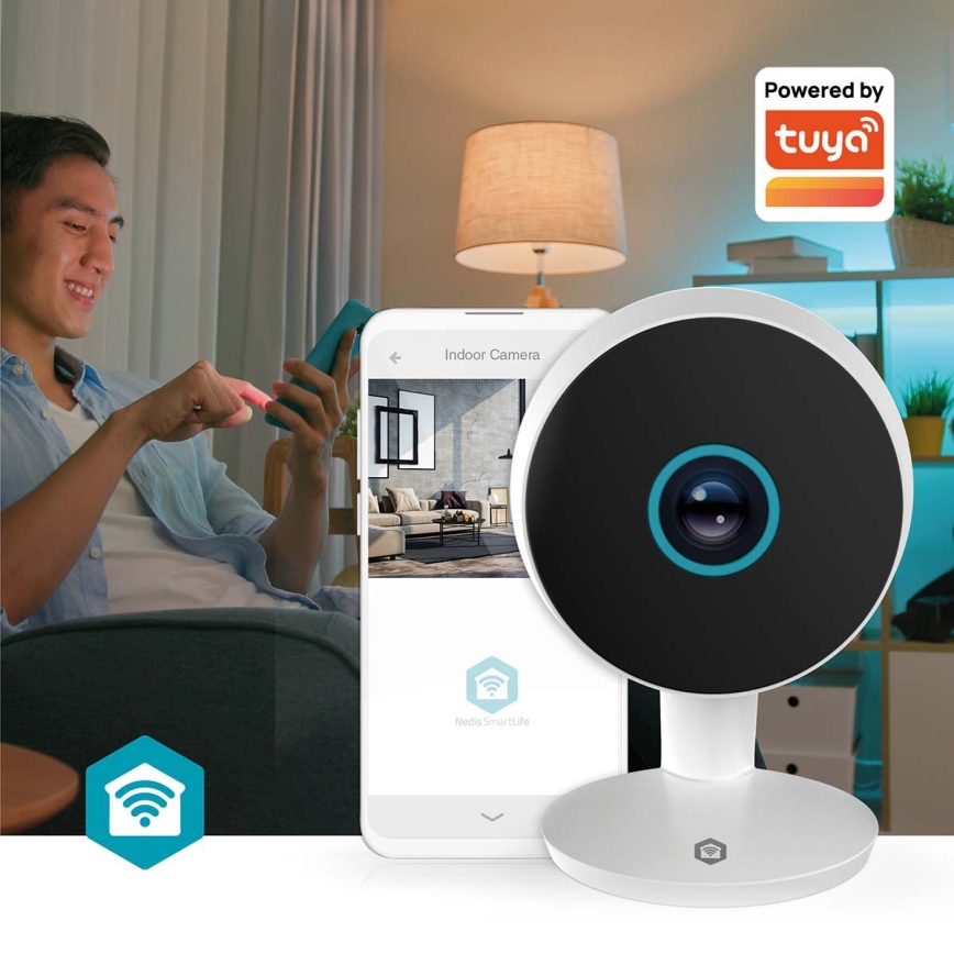 Telecamera intelligente Smartlife 5V, 3 MP, Full HD 1296p, Wi-Fi, compatibile con Tuya