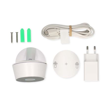 Telecamera intelligente Smartlife 5V, 3 MP, Full HD 1296p, Wi-Fi, compatibile con Tuya