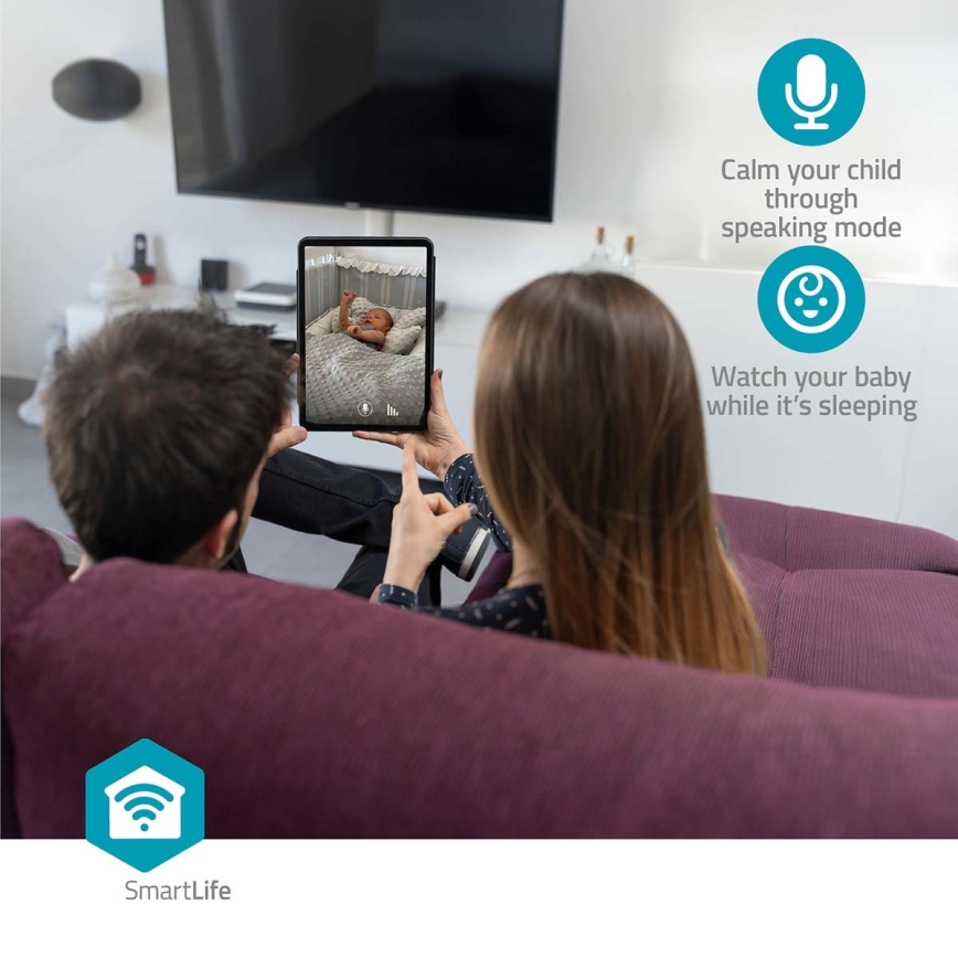 Telecamera smart Smartlife 5V 3MP Full HD 1296p Wi-Fi