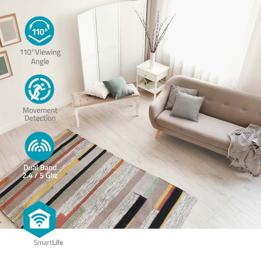Telecamera smart Smartlife 5V 3MP Full HD 1296p Wi-Fi