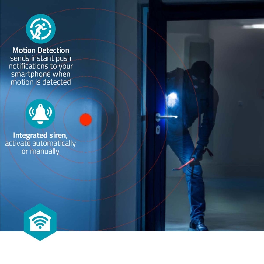 Telecamera intelligente Smartlife 5V 3 MP Full HD 1296p Wi-Fi Tuya