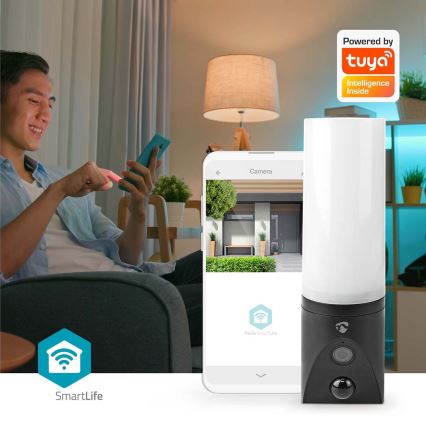Telecamera esterna intelligente SmartLife Full HD 1080p con illuminazione LED Wi-Fi Tuya IP65