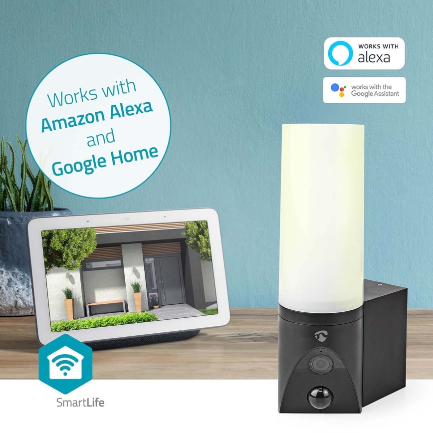 Telecamera esterna intelligente SmartLife Full HD 1080p con illuminazione LED Wi-Fi Tuya IP65