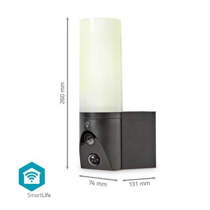 Telecamera esterna intelligente SmartLife Full HD 1080p con illuminazione LED Wi-Fi Tuya IP65