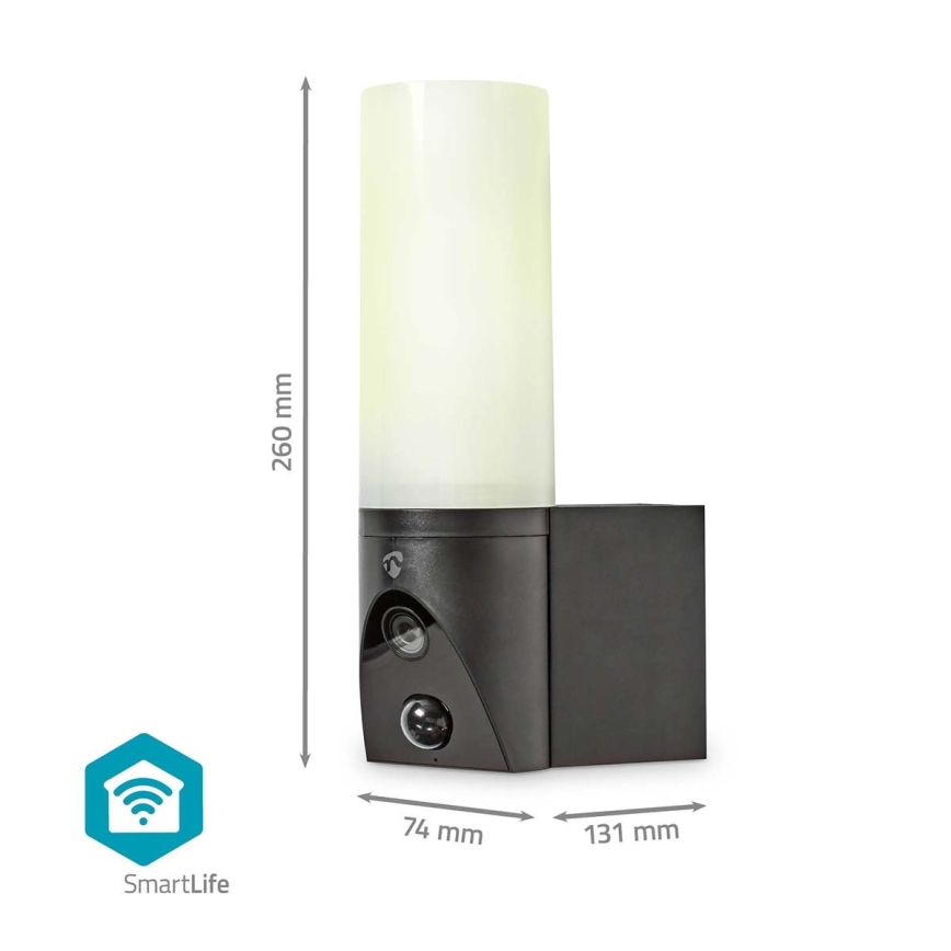 Telecamera esterna intelligente SmartLife Full HD 1080p con illuminazione LED Wi-Fi Tuya IP65