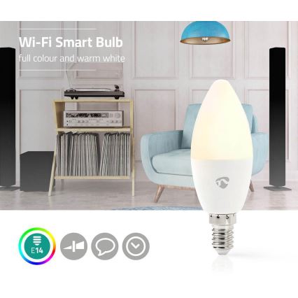 Lampadina LED RGB Dimmerabile Smartlife E14/4,5W/230V Wi-Fi