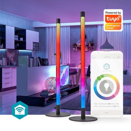 SET 2x LED RGBIC Lampada da tavolo dimmerabile SmartLife LED/36W/230V 55 cm 2700-6500K Wi-Fi Tuya + telecomando
