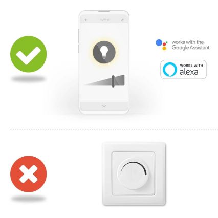 Proiettore dimmerabile RGBW a spina SmartLife LED/20W/230V Wi-Fi IP65 2700-6500K