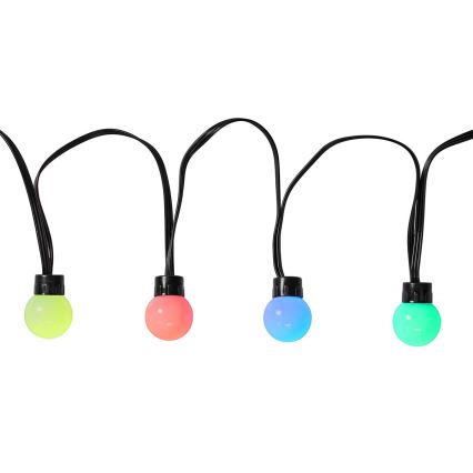 Catena decorativa LED RGB 48xLED 13,8m IP65 Wi-Fi Tuya