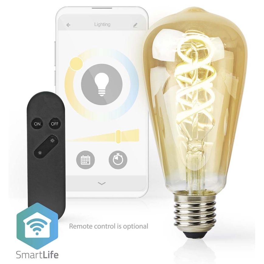 Lampadina LED dimmerabile ST64 E27/4,9W/230V Wi-Fi 1800-6500K