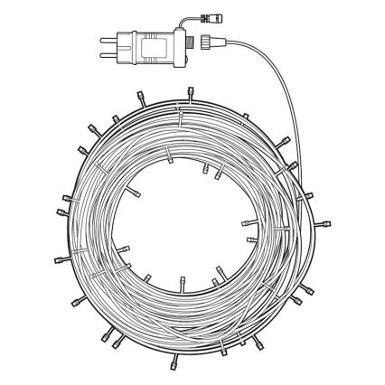 Catena natalizia LED RGB 168xLED/8 funzioni 23m IP44 Wi-Fi Tuya