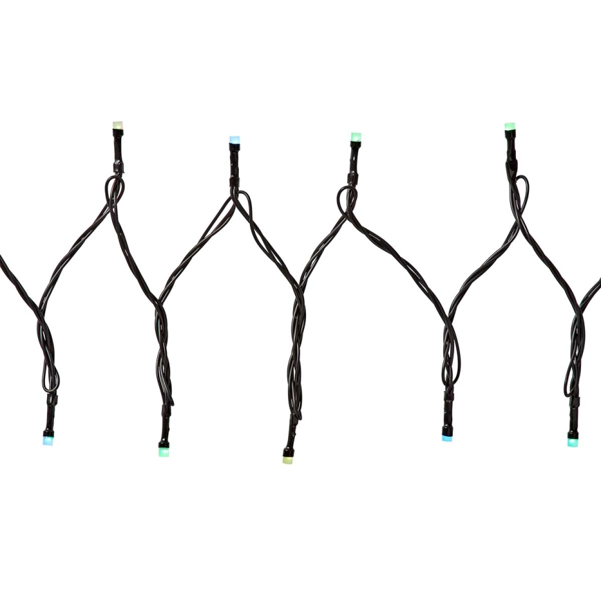 Catena luminosa LED RGB per esterni, 84 LED, 8 funzioni, 13 m, IP65, Wi-Fi Tuya