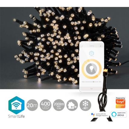 LED Catena di Natale 400xLED/8 funzioni 25m IP65 Wi-Fi Tuya caldo