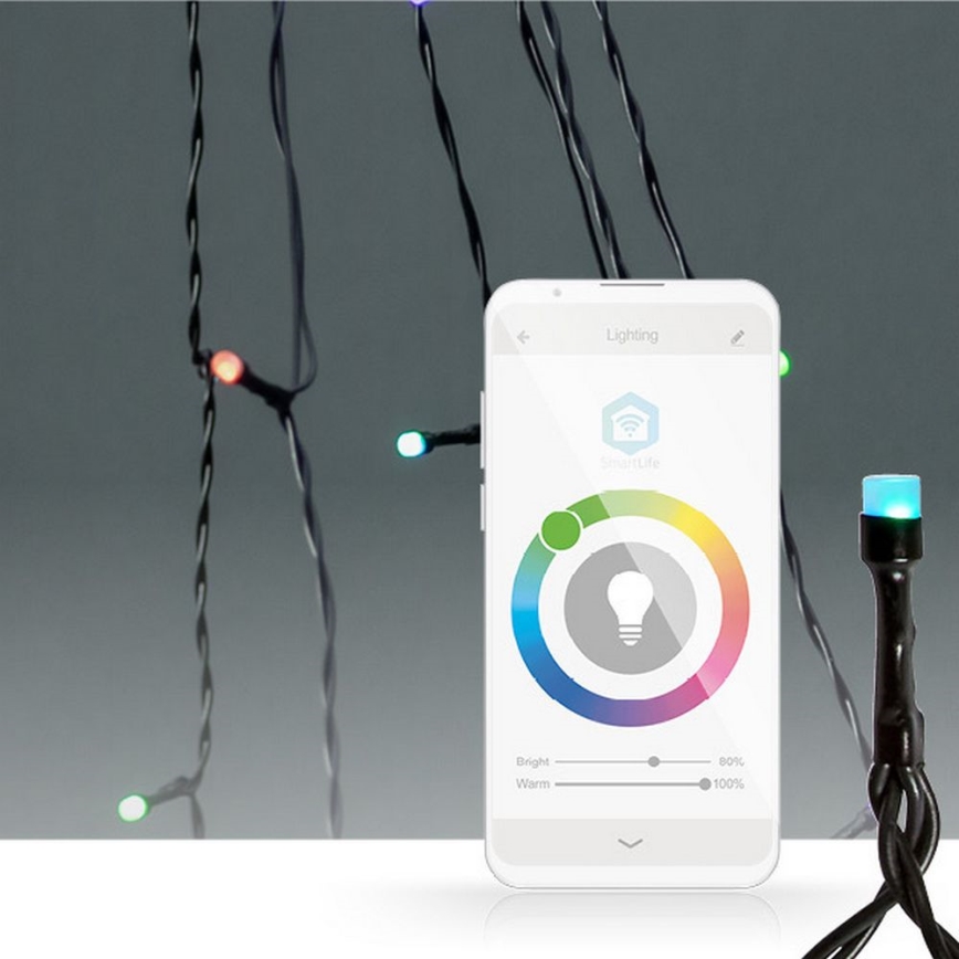 Tenda a LED RGB 240 LED / 11 funzioni, 8 m, IP65, Wi‑Fi (Tuya)