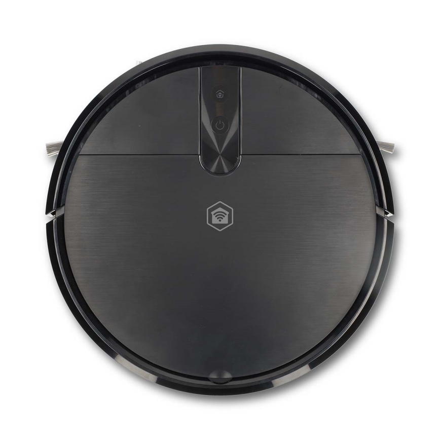 Robot aspirapolvere intelligente con funzione lavapavimenti SmartLife 2600 mAh Wi-Fi Tuya nero + telecomando