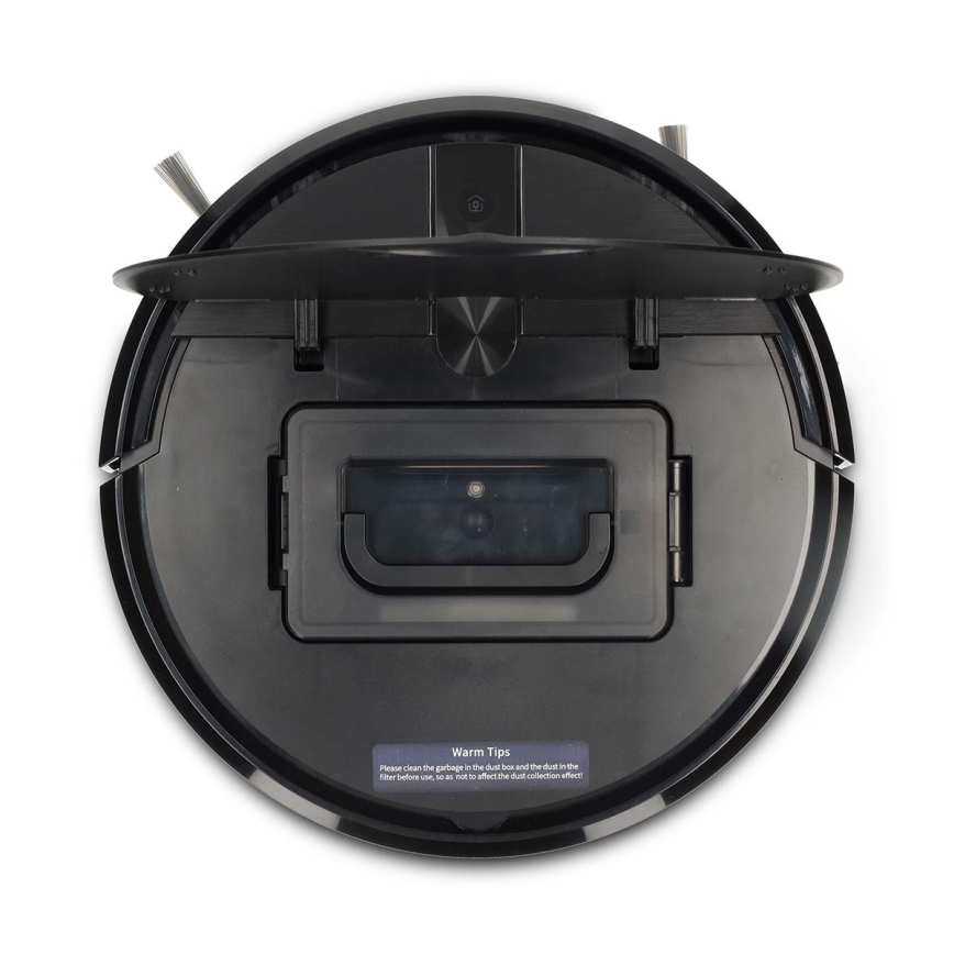 Robot aspirapolvere intelligente con funzione lavapavimenti SmartLife 2600 mAh Wi-Fi Tuya nero + telecomando