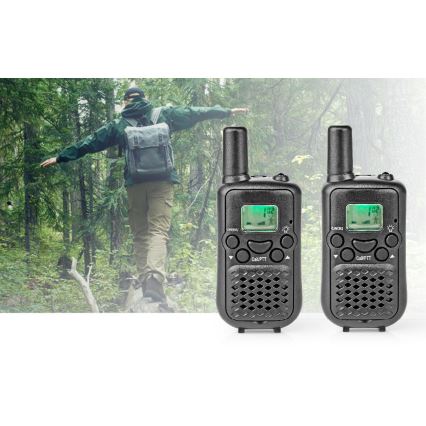 SET 2x Walkie-talkie con luce LED 3xAAA gamma 5 km