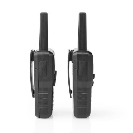 SET 2x Walkie-talkie ricaricabile con luce LED 1300 mAh gamma 10 km