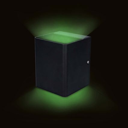 Applique da esterno dimmerabile SmartLife LED RGBW 12W/230V IP65 Wi-Fi Tuya nero