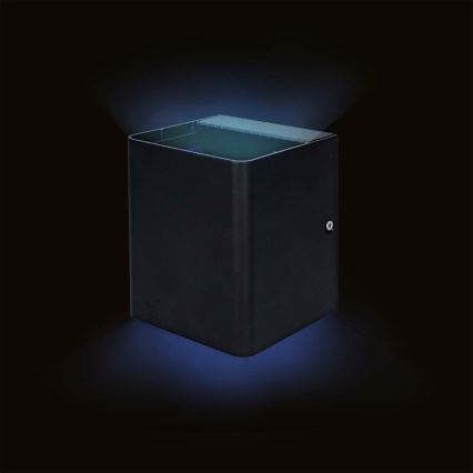 Applique da esterno dimmerabile SmartLife LED RGBW 12W/230V IP65 Wi-Fi Tuya nero