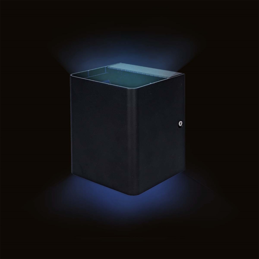 Applique da esterno dimmerabile SmartLife LED RGBW 12W/230V IP65 Wi-Fi Tuya nero