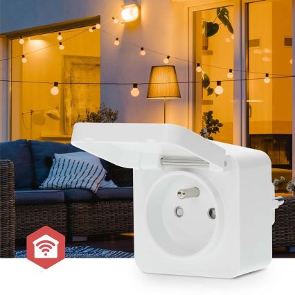 Presa intelligente Smartlife 3680W/230V/ Tipo E/16A Wi-Fi Tuya IP44