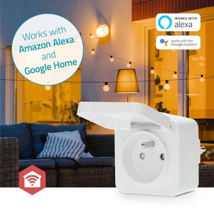 Presa intelligente Smartlife 3680W/230V/ Tipo E/16A Wi-Fi Tuya IP44