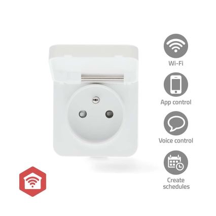 Presa intelligente Smartlife 3680W/230V/ Tipo E/16A Wi-Fi Tuya IP44