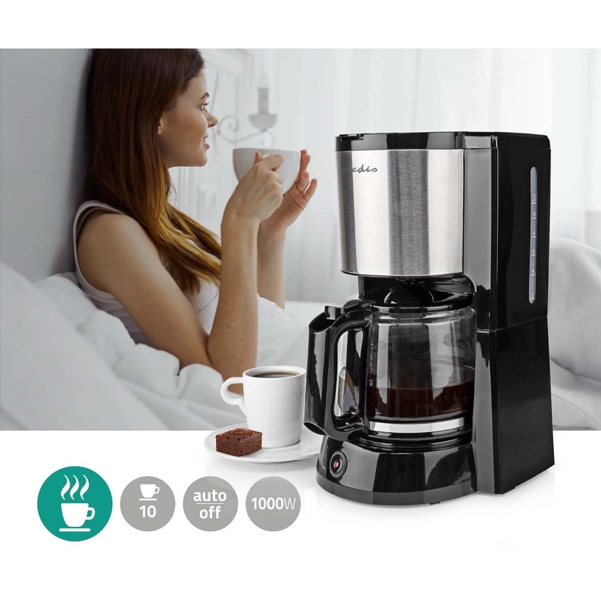Caffettiera a goccia 1,25l con funzione di mantenimento della temperatura 1000W/230V