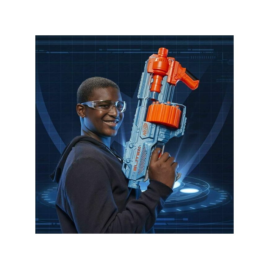 Nerf - Pistola per bambini Elite 2.0 Shockwave RD-15 Blaster con accessori