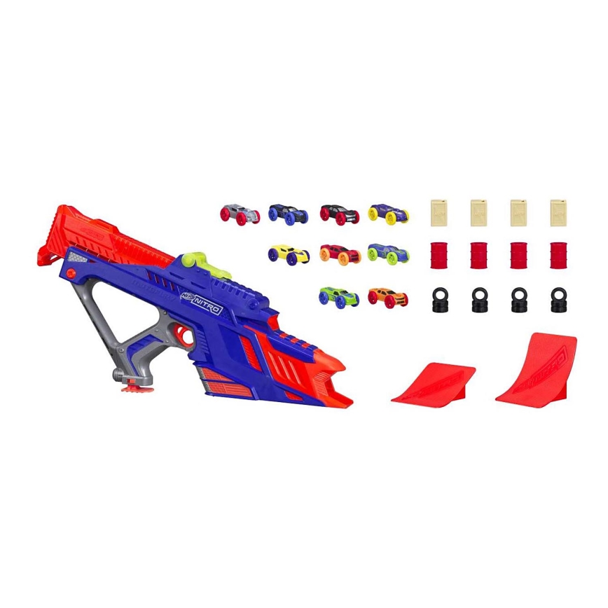 Nerf - Pistola per bambini Nitro MotoFury Rapid Rally + 9 auto