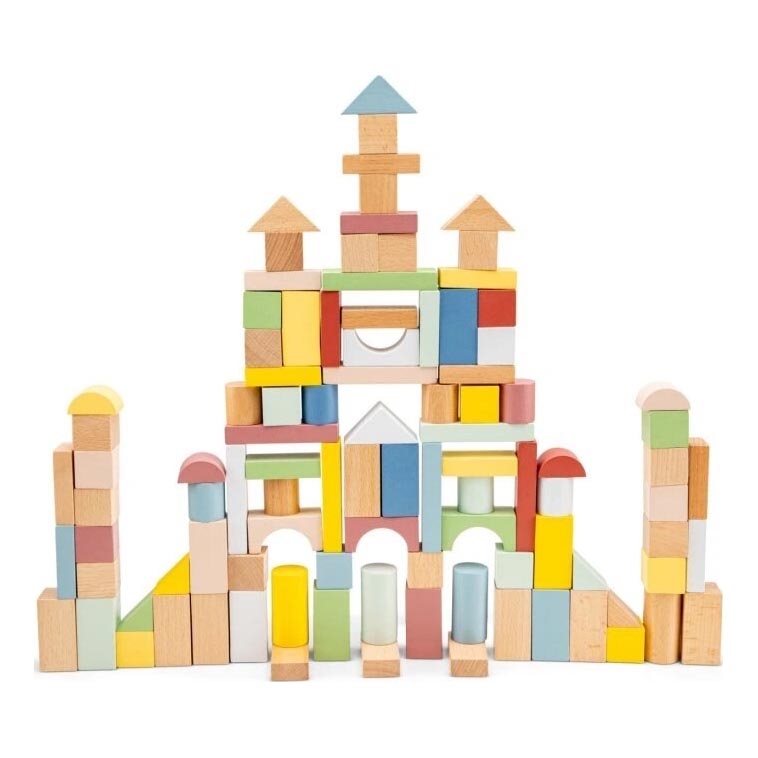 New Classic Toys - Blocchi in legno 100 pz