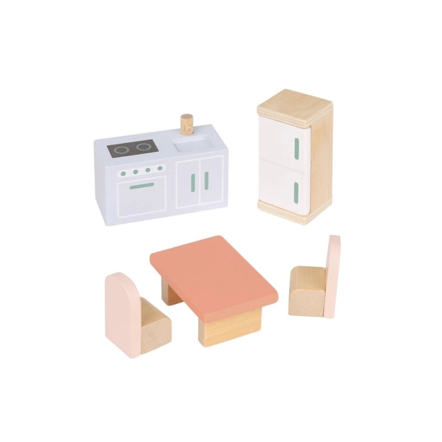 New Classic Toys - Casa delle bambole in legno rosso